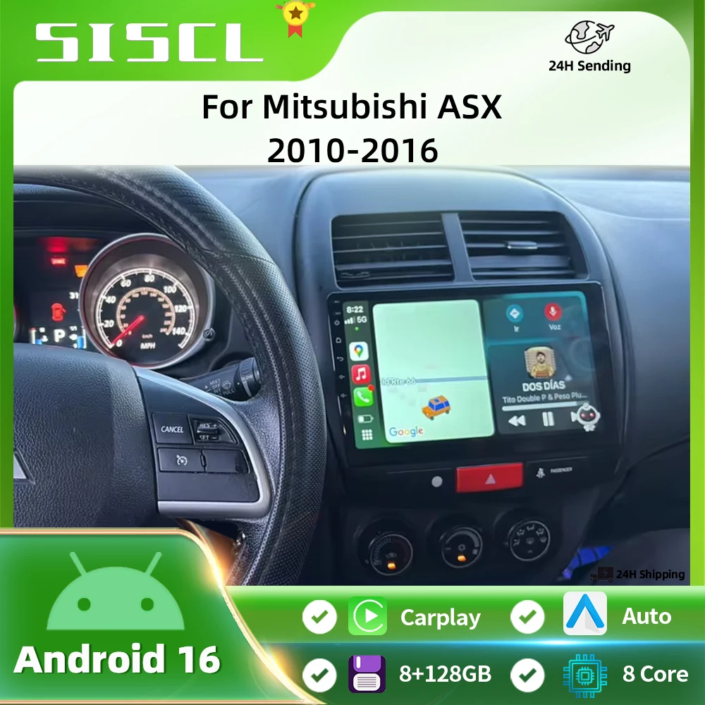 

Android 16 For Mitsubishi ASX 1 2010-2016 2K QLED Stereo Car Radio Multimedia Video Player GPS AI Voice CarPlay Head Unit 4G DSP