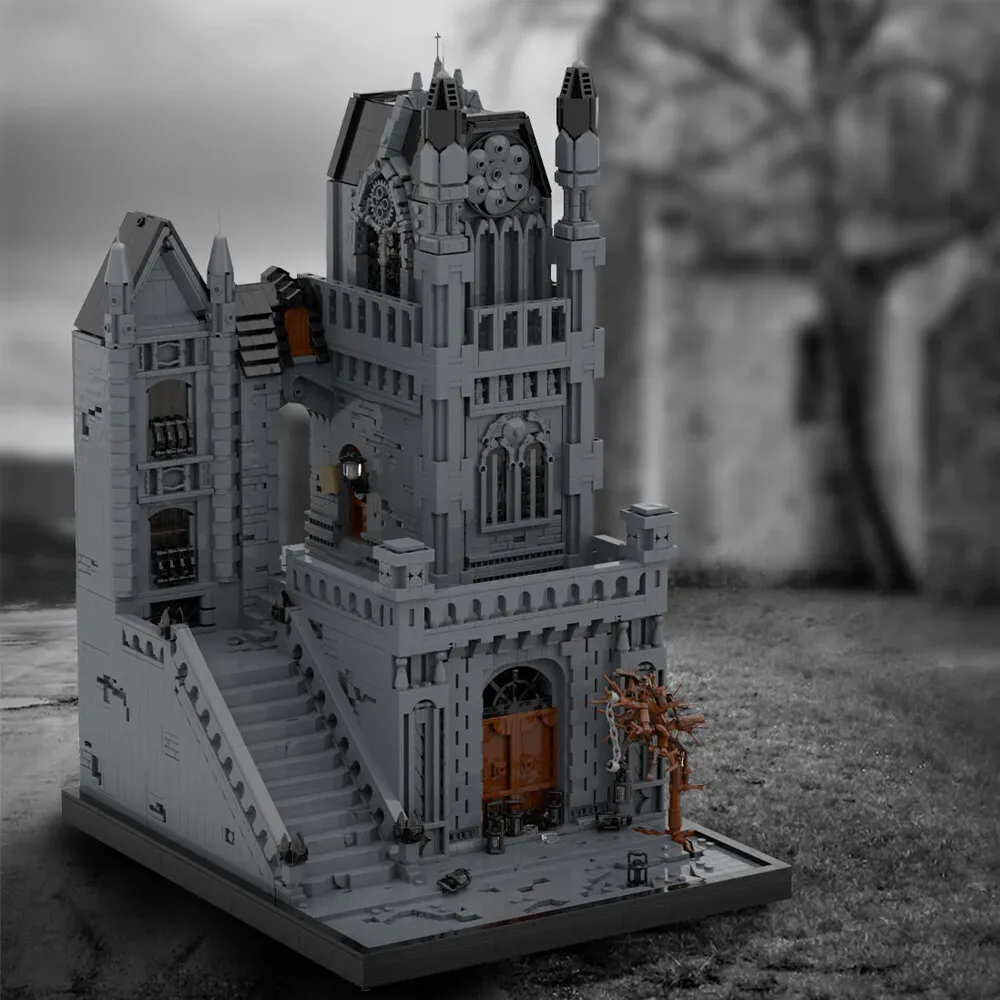 

MOC-155744 Modular Street Gothic Architecture with Interior from Game 6596 Parts