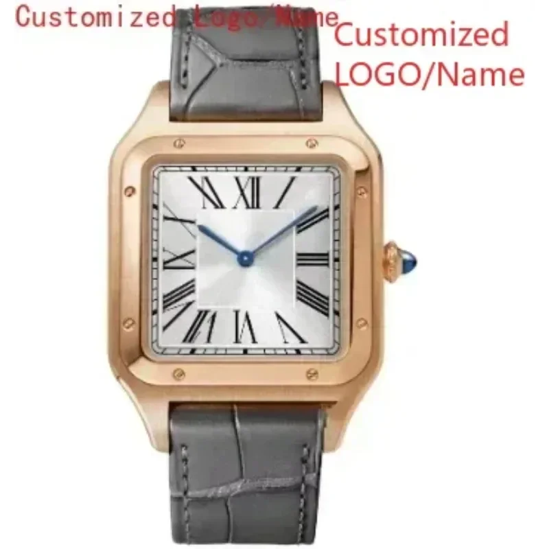 

A88 Store Sport Quartz Couple Mens Women Watch Rose Gold Black White Rome Blue Reloj Hombre Lover Leather Sapphire Customized