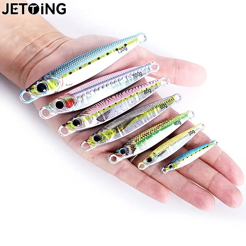 3D Print Tungsten Lure Fishing Jig 10g 20g 30g 40g 60g 80g 100g120g Jigging Lure Peche Spoon Cast-Jig Tungsten For Fishing Lures