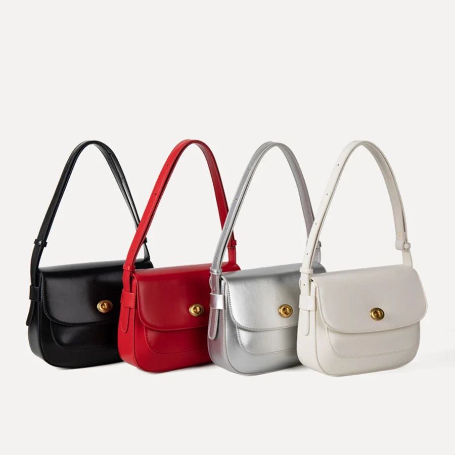 

Women's New Flip Small Handbag Fashion Solid Color Small Square Bag Pu Leather Commuter Adjustable shoulder strap Shoulder Bags