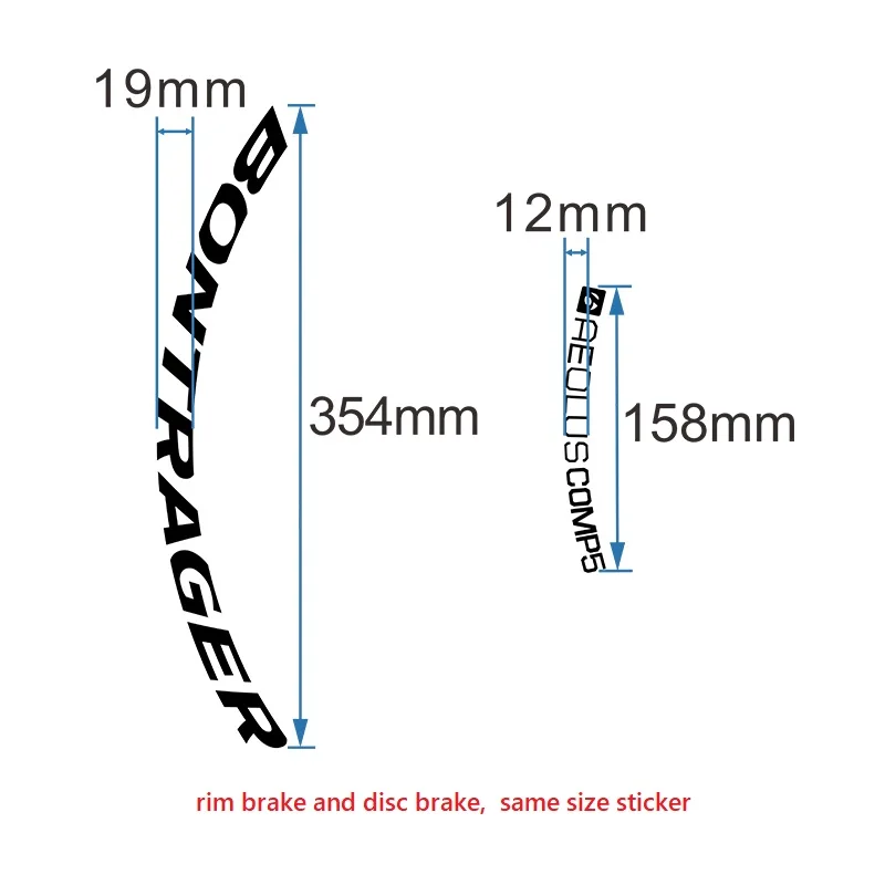 MTB Bicycle Wheel Stickers for Bontrager AEOLUS Comp 5 comp5 Sunscreen Waterproof Antifade Mountain Bike Cycling Decal Free Ship