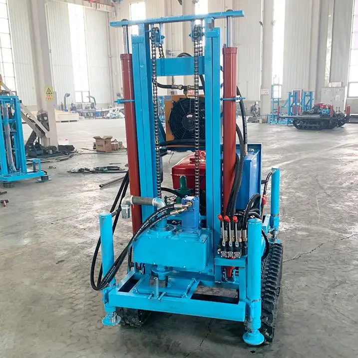 200m 300 Meters Steel Crawler Mounted Rotary Water Well Drilling Rig Machine/Mine Drilling Rig