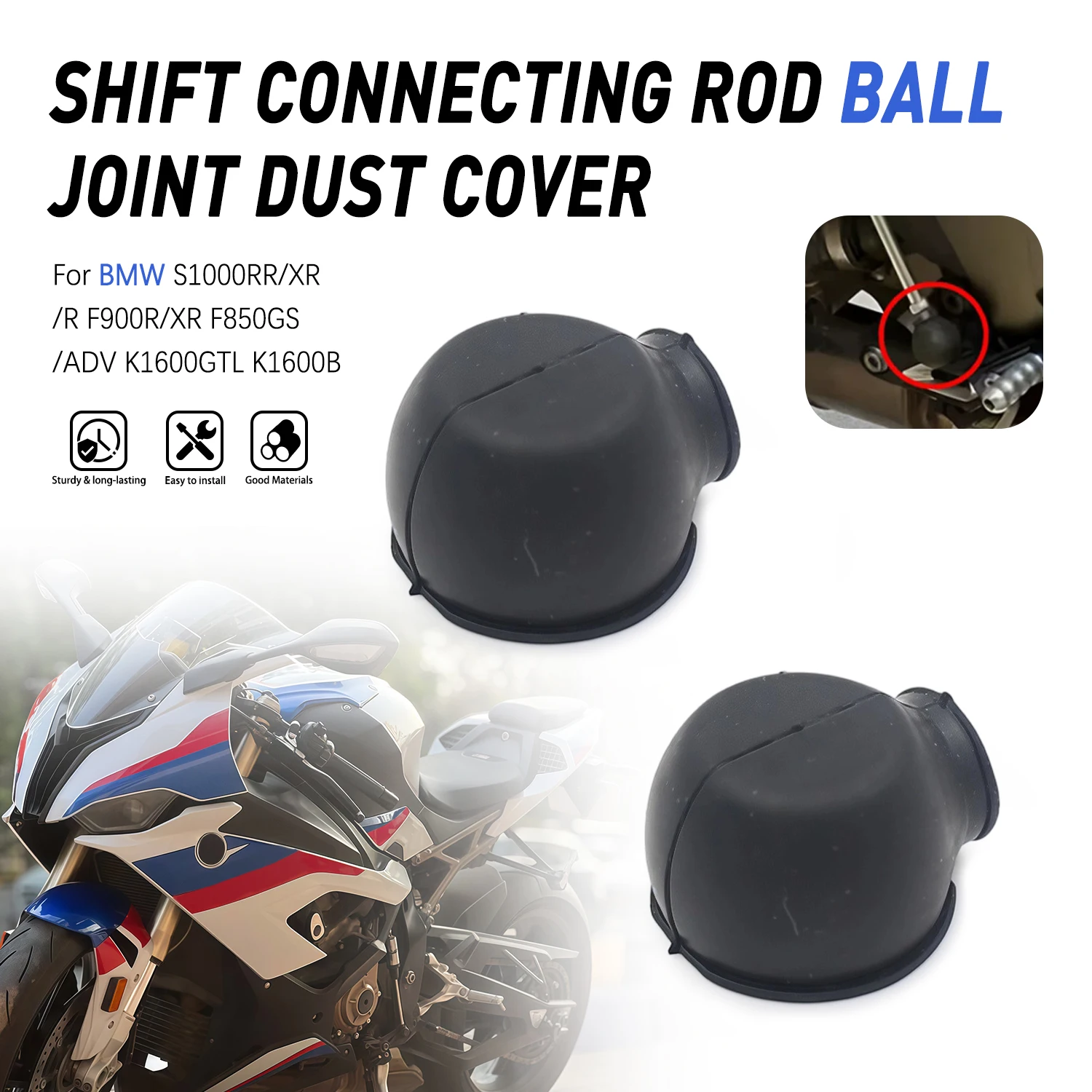 Shift lever rubber For BMW S1000RR/XR/R F900R/XR F850GS/ADV K1600GTL/B Motorcycle Gear Shift Linkage Rose Joint Dust Boot Part
