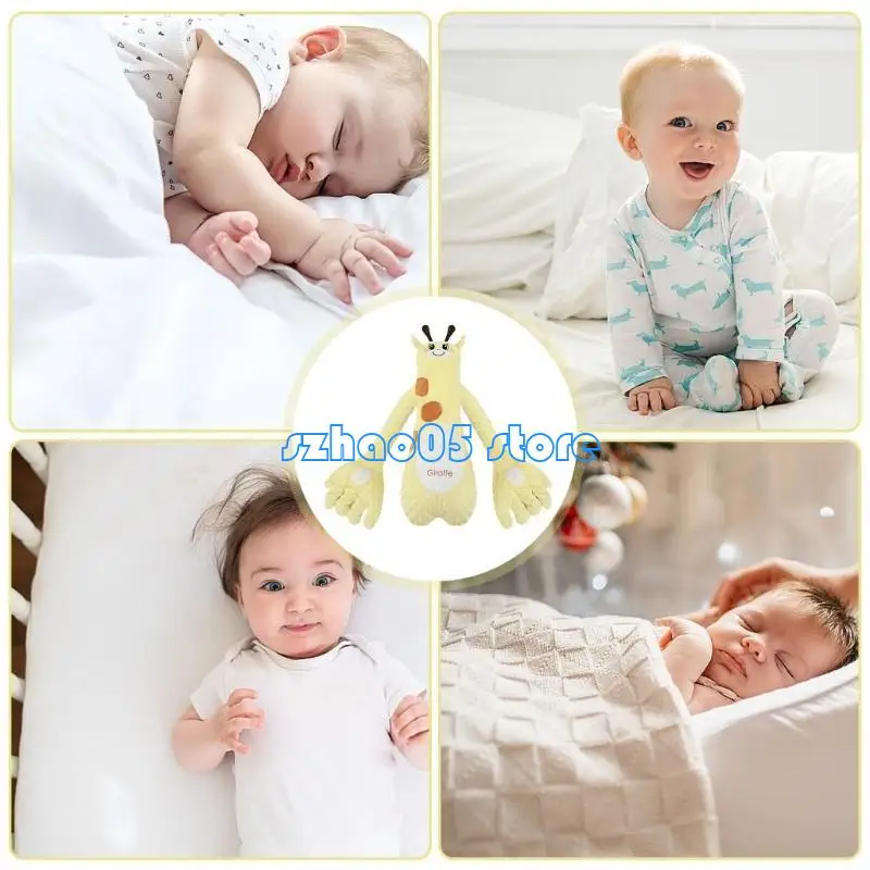 

85LE Cartoon Appease Pillow Soft & Breathable Baby Soothing Hand Lovely Doll Toy