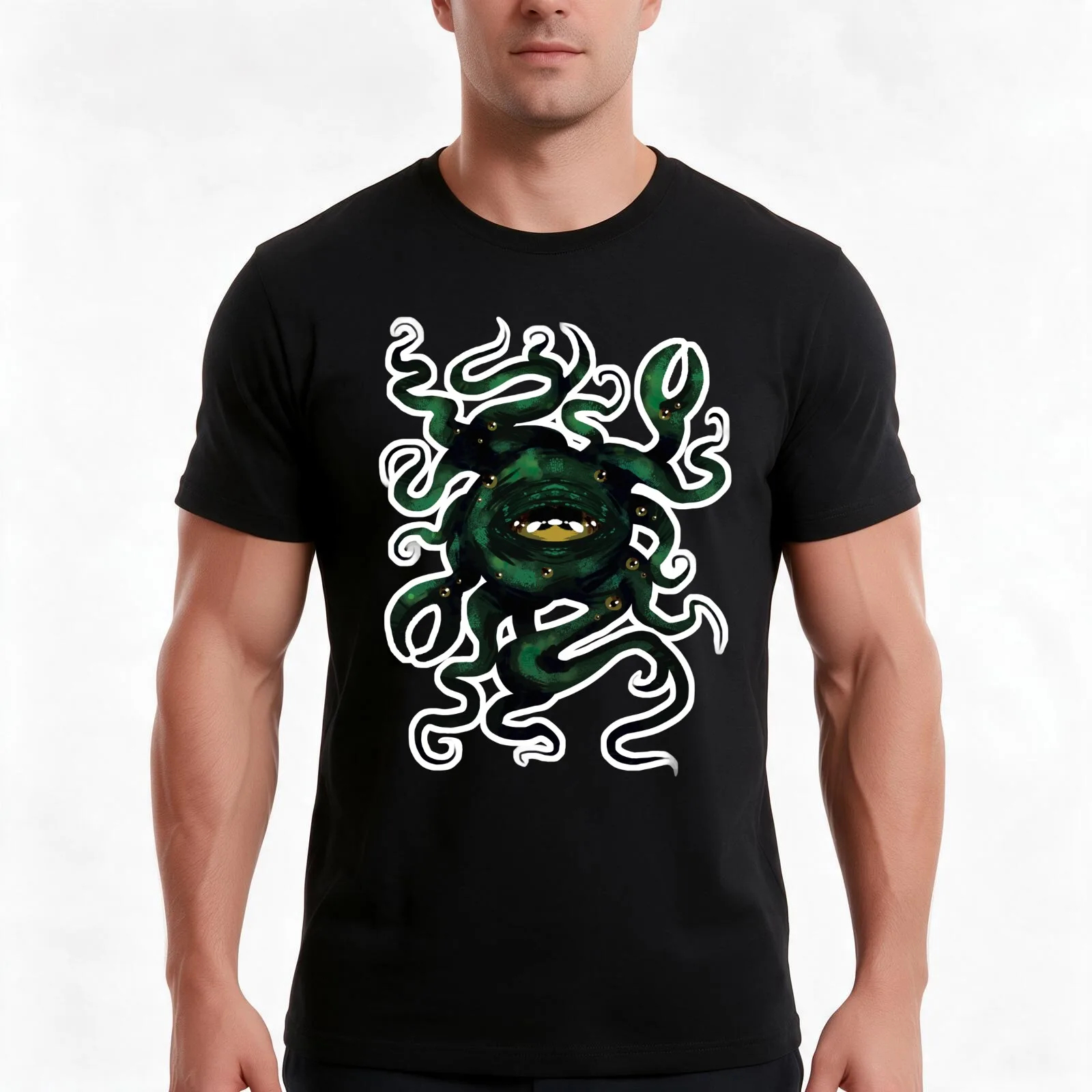 hermaeus mora, daedric prince of knowledge and memory T-Shirt, Summer Casual Cotton Tee, Oversized Streetwear Tops, 100% Cotton