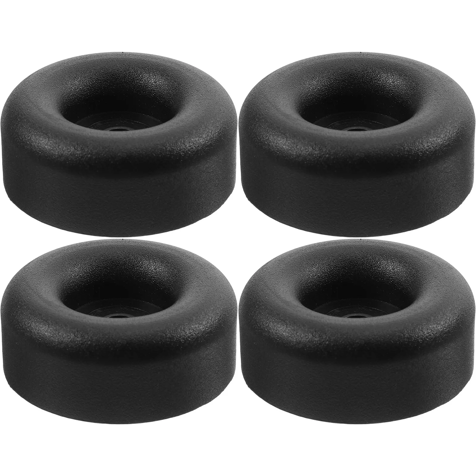 4Pcs Round Rubber Bumpers Vibration Dampers Heavy Duty Shock Absorbing Foot Pads Truck Trailer Ramp Door Anti Skid Buffer