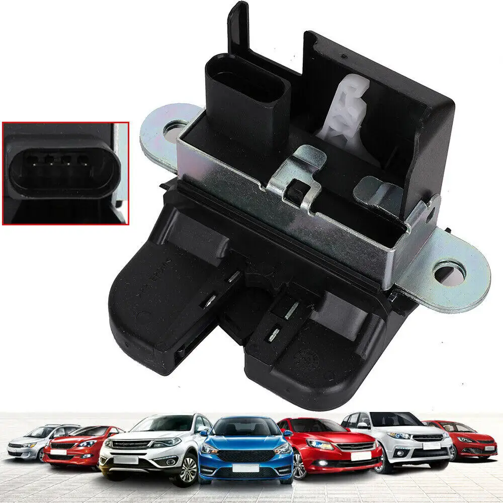 1K6827505E 5K0827505A 5M0827505E 1P0827505D For Seat Leon Rear Trunk Lock Lid Lock Latch For VW Golf Mk5 Golf Git Golf Mk6