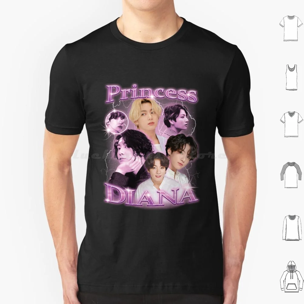 Princess Diana T Shirt Big Size 100% Cotton Princess Diana
