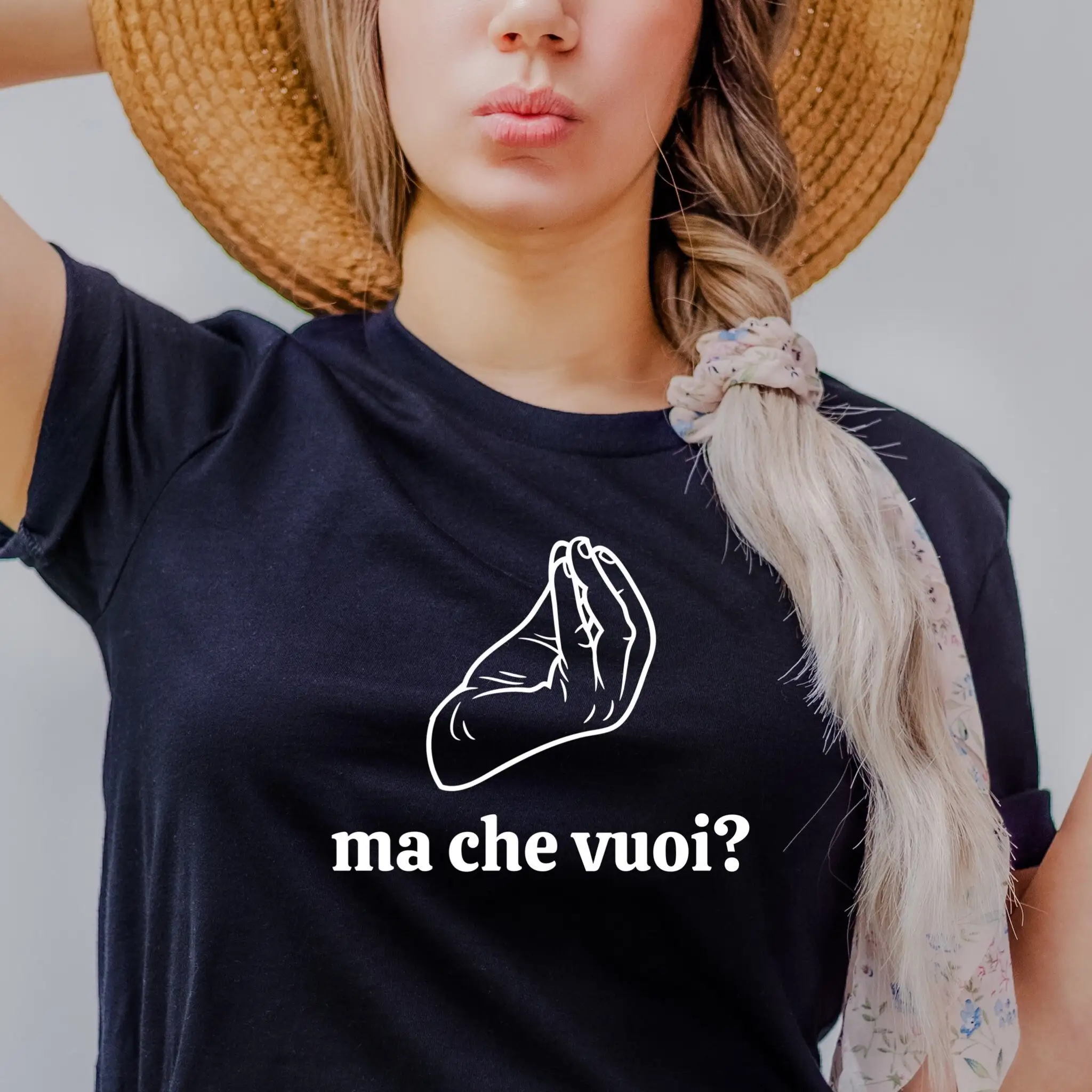 Italian Hand Gesture Ma Che Vuoi What Do You Want Funny Culture Heritage Jersey T Shirt