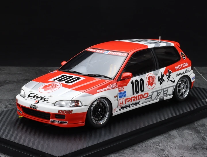 

IG 1:18 EG6 MOTION MUGEN #100 1993 JTC JDM Simulation Limited Edition Resin Metal Static Car Model Toy Gift