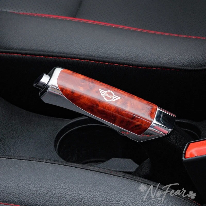 

Carbon Fiber Car Logo Handbrake Cover Protective Sleeve for BMW Mini Cooper R50 R53 R55 R56 R60 R61 F54 F55 F56 F60 Car stickers