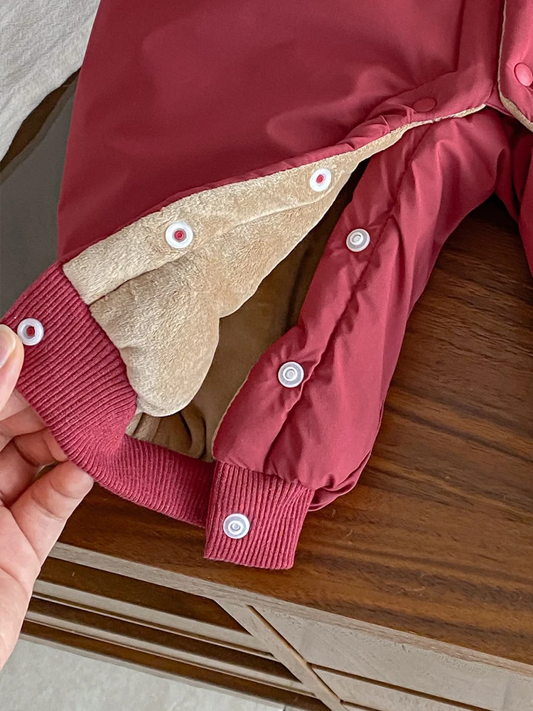 Thiened Fce bébé Rer vêtements d'hiver pour garçons 00 jours anniversaire nouvel an tenue coréenne Sle vêtements de trajet