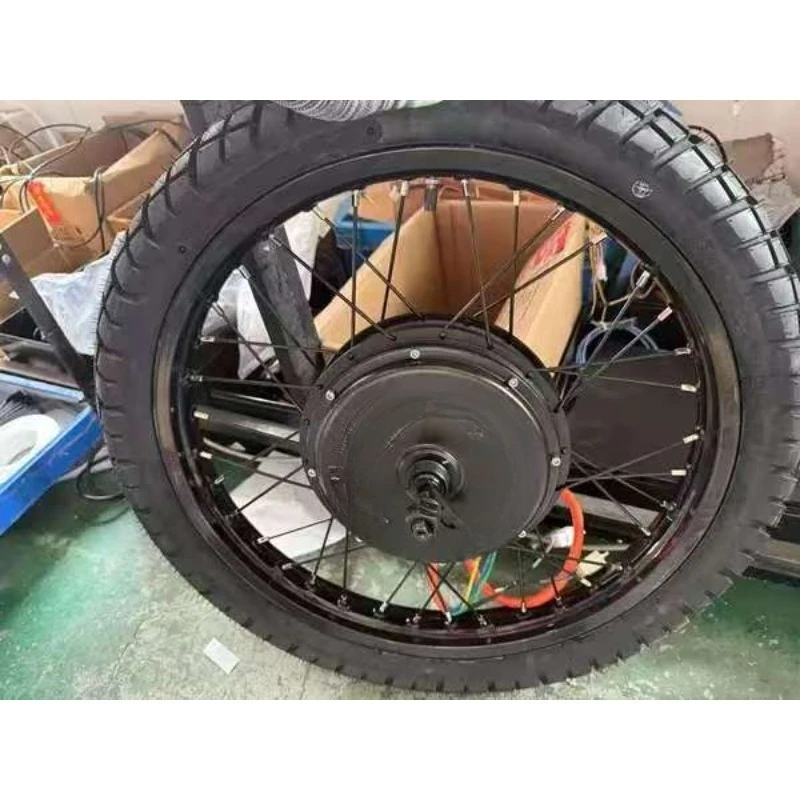 60V 72v 3000w 5000w 17/18/19 inch brushless gearless electric bicycle spokes motorcycle wheel hub rear motor
