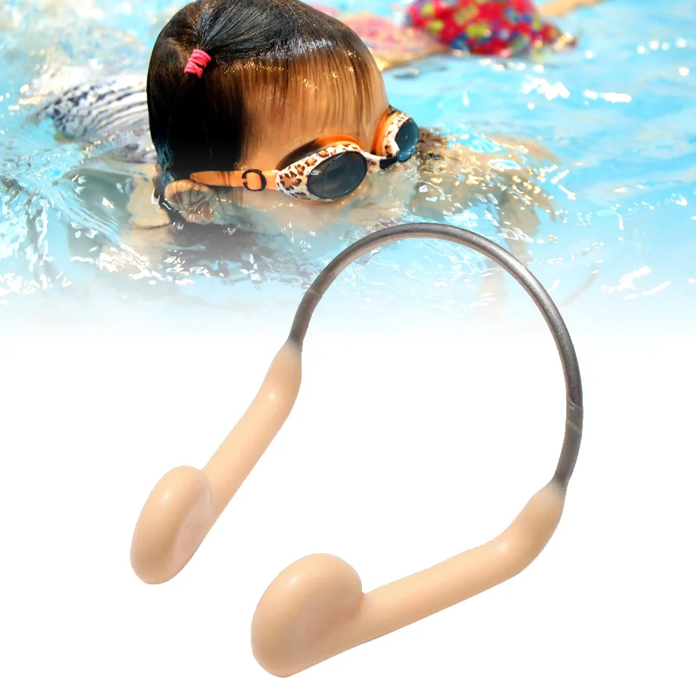 

4Pcs Adult Swimming Nose Clip Soft Stretchable Reusable Nose Protector for Indoor Outdoor Swimming Salt Fresh Water Metal-Free