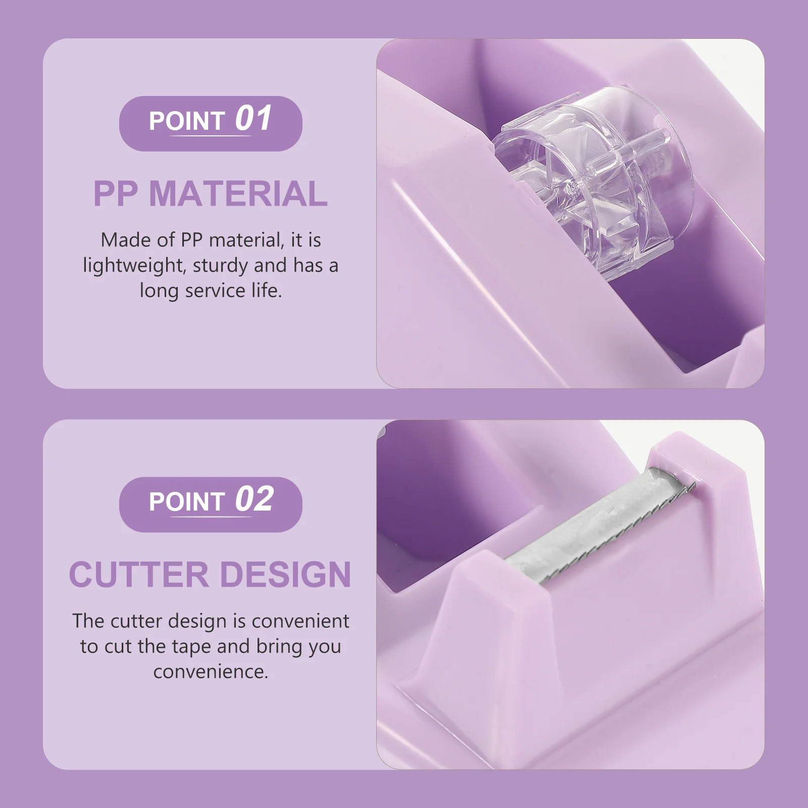 

Desktop Tape Dispenser Cute Design for Office and Home Easy to Use Portable Tape Holder Study Desk Organizer Tool Compact Size