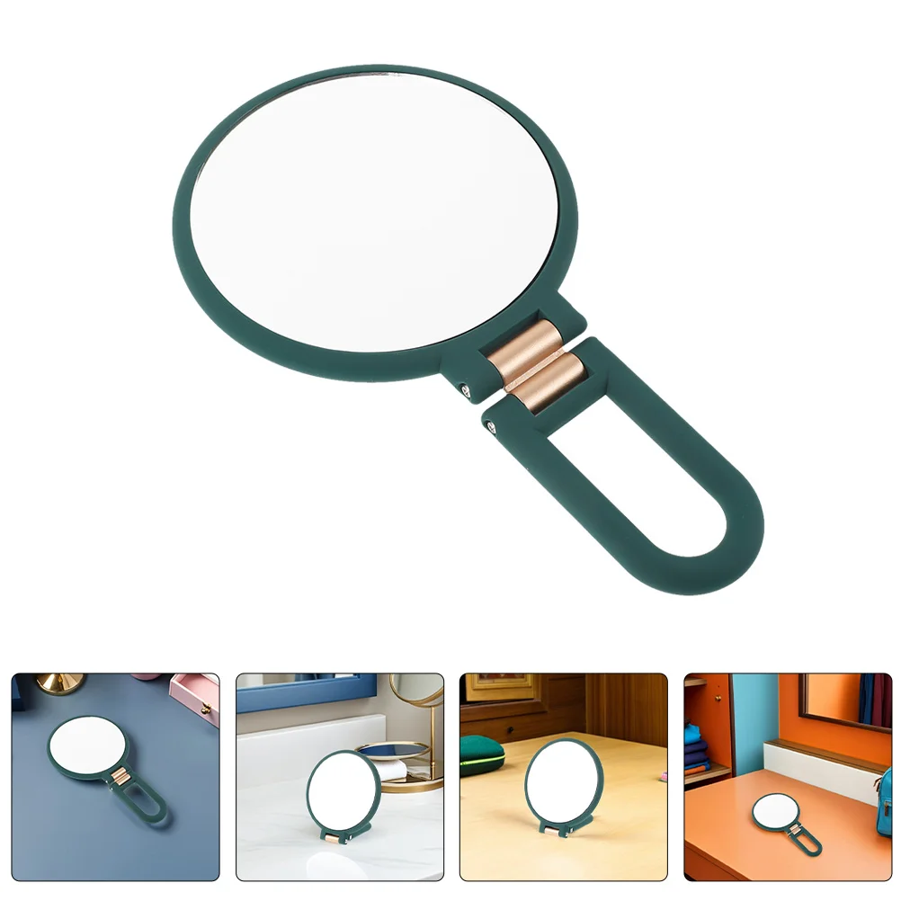 

2Pcs Double Sided Handheld Mirror 15X Magnification Portable Folding Makeup Mirror for Travel Camping Desk Vanity Classroom