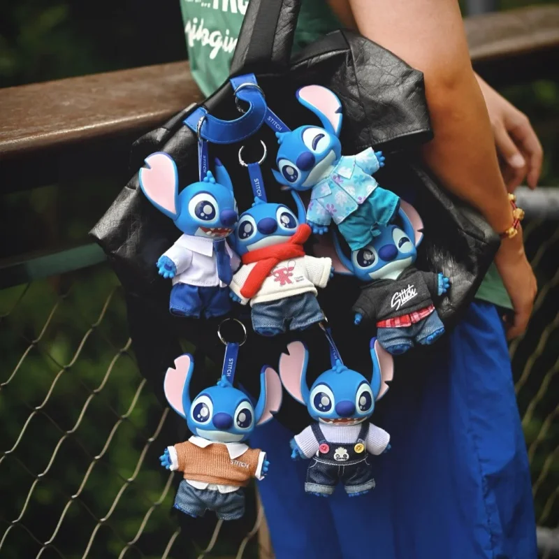 

New Stitch Dress up Show Series Trendy Blind Box Cute Vinyl Doll Pendant Bag Decoration Children's Toy Collection Girls Gift