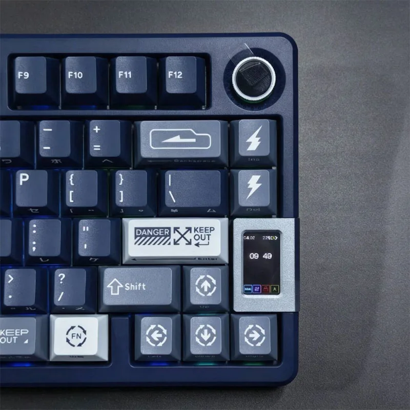 Keyverse Infi75 Customized Tri-Mode Game Keyboard Rgb Hot Plug Keep Out Limited Side Engraved Japanese Keycaps Csgo Apex Pubg