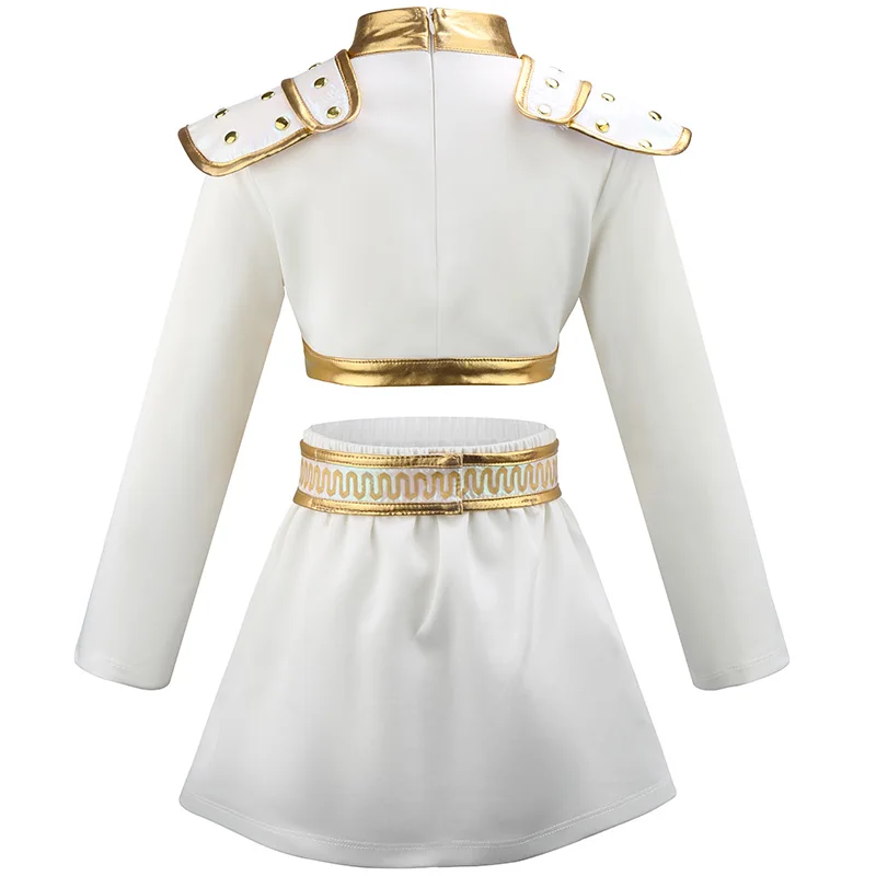 مجموعة فتاة شيطان الصيادين زوي تأثيري حلي حفلة عيد ميلاد مرحلة الأداء زي هالوين كرنفال الاطفال فستان مجموعة #4