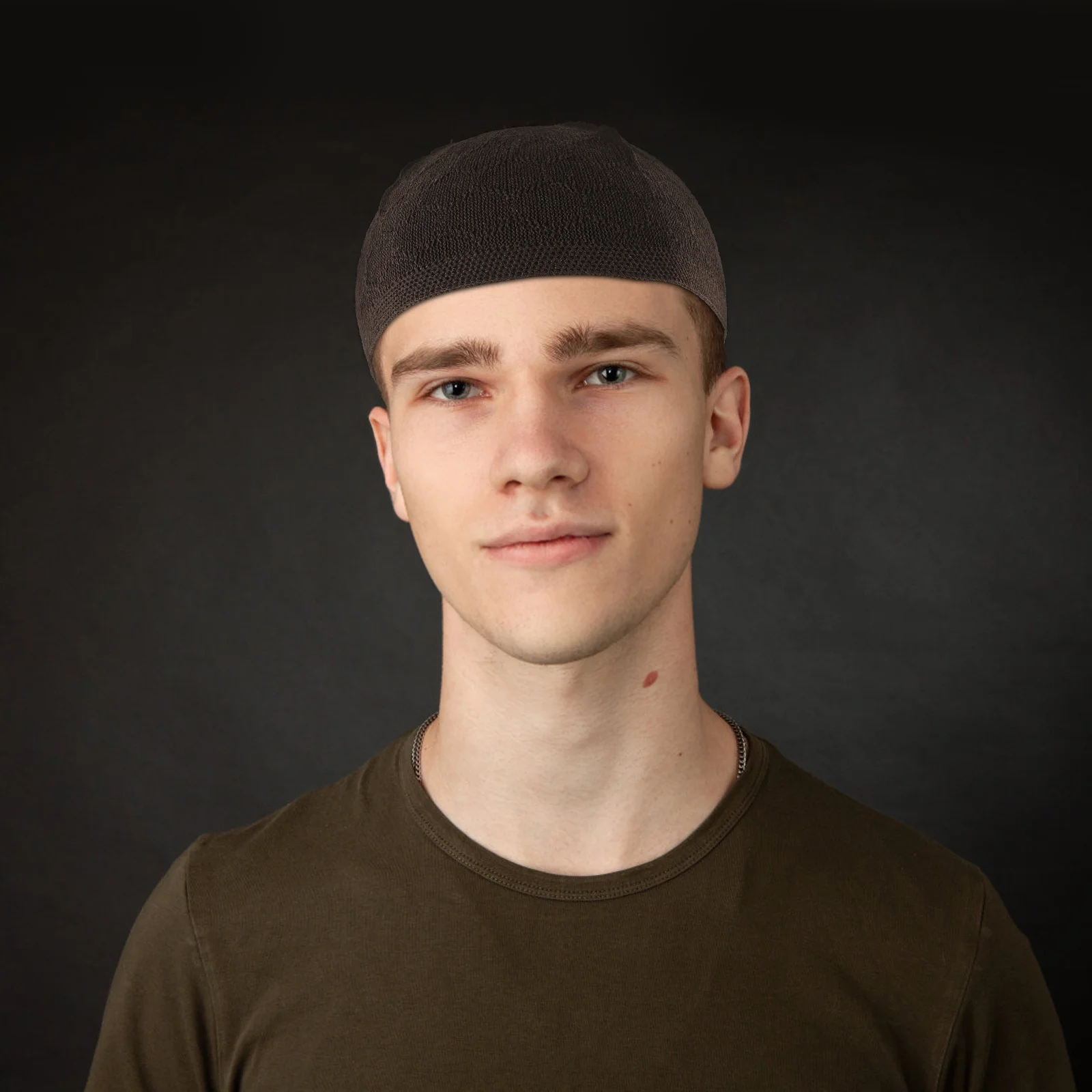 

Crochet Hat Men Fresh Natural Knitting Skin Hat Fashionable Daily Wear Reusable Head Friends Gift Idea