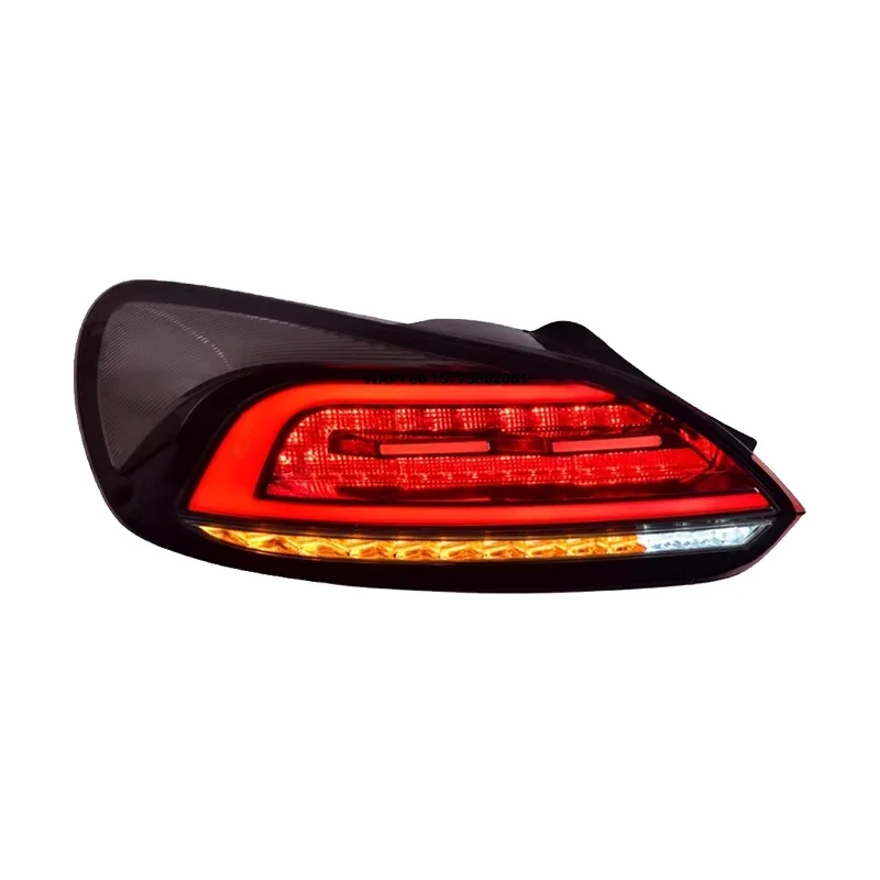 

2 Pieces for Scirocco 2009-2014 Rear Lamp Upgraded LED Taillight Stop Lamp Car Accessories Plug and Play Tail Light