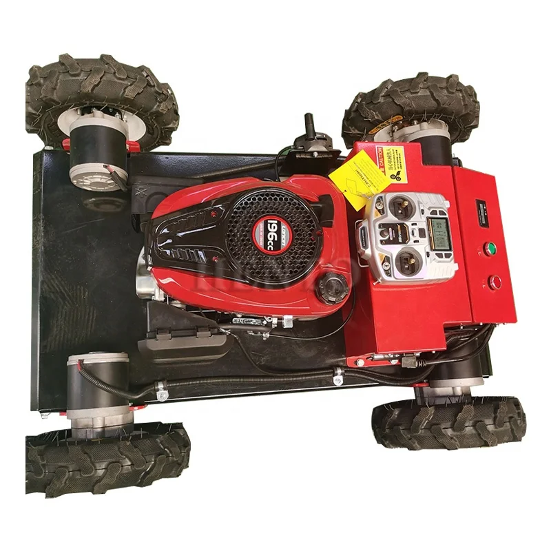 

Remote Electric Lawn Mower / Lawn Grass Cutting Machine / 4 Wheel Drive Lawn Mower