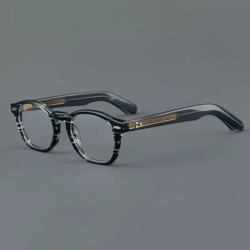 

Square frame plate full frame glasses frame thick men and women trendy retro fashion handmade