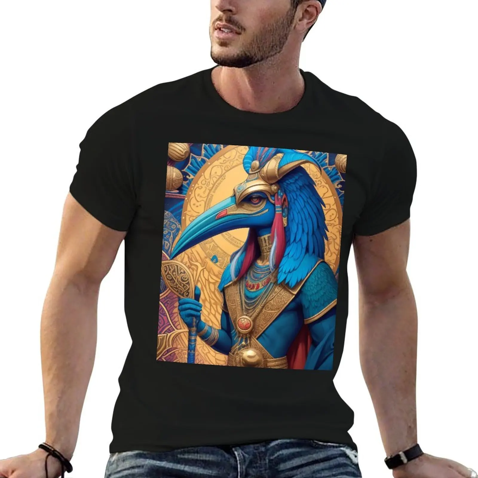 Thoth - Egyptian God of Magic and Knowledge - The Ibis God - Egyptian Deity T-Shirt