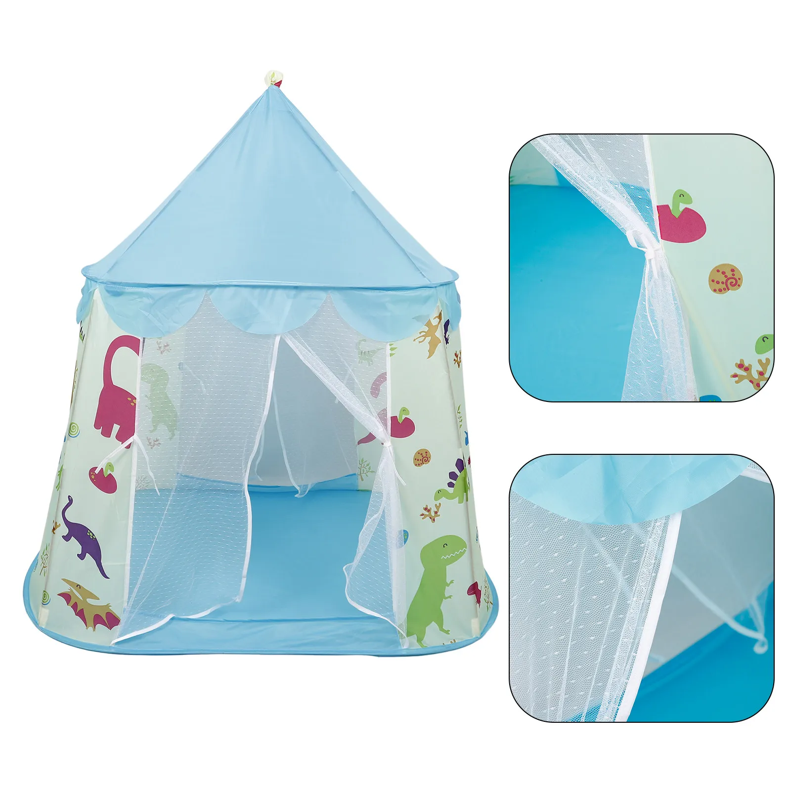 foldable-castle-play-tent-for-kids-lightweight-portable-indoor-outdoor-use-ball-pool-included-stimulates-imagination-recognition