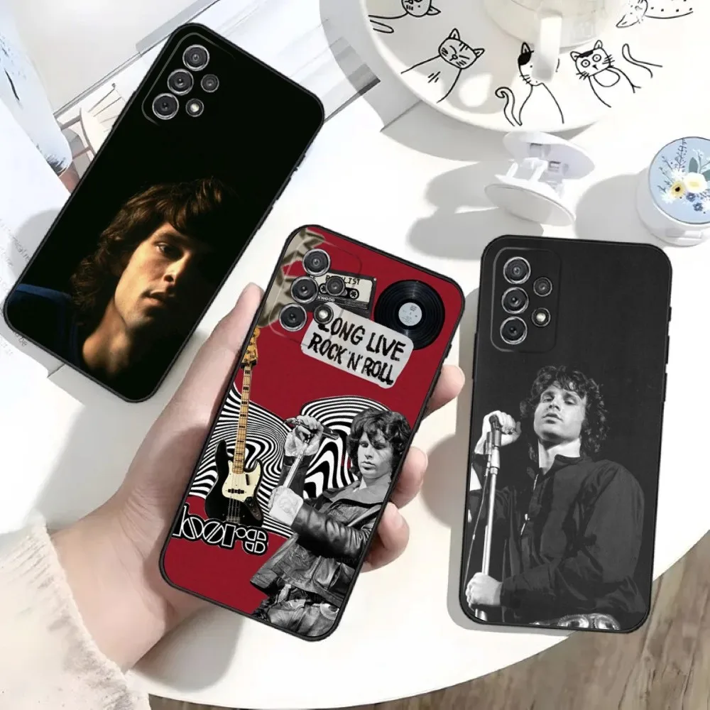 

The Doors Jim Morrison Phone Case For Samsung S25,S24,S21,S22,S23,S30,Ultra,S20,Plus,Fe,Lite,Note,10 Black Soft Shell