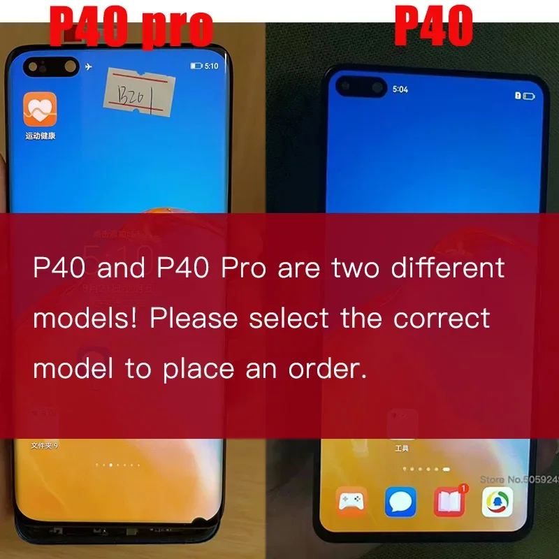 OEM AMOLED With Dot LCD For Huawei P40 Pro P40Pro ELS-NX9 ELS-N04 LCD NOH-NX9 P 40 lcd Display Touch Screen Digitizer Assembly