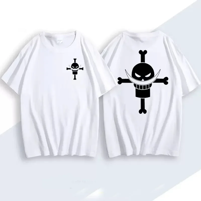 New Pirate Ace Edward Newgate T-shirt Men Women Cosplay T Shirt Cotton Short-sleeve Tees Tops Japanese Anime Harajuku Clothing