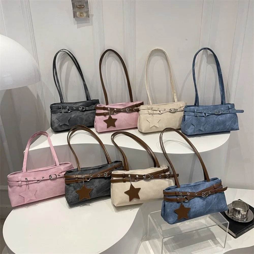 Fashion PU Leather Crossbody Shoulder Bag Versatile Chic Tote Underarm Bag Lightweight Large Capacity Commute Bag Daily Use