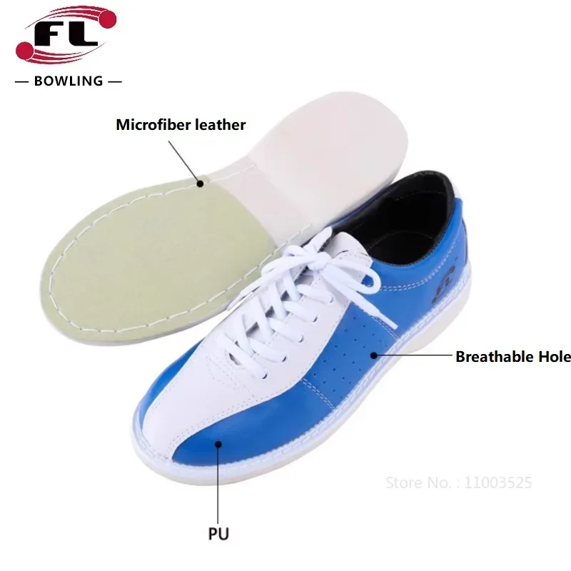 Suministros de bolos para hombres y mujeres, zapatos de bolos, zapatillas deportivas de fibra suave, zapatos deportivos transpirables Unisex, calzado de entrenamiento para principiantes