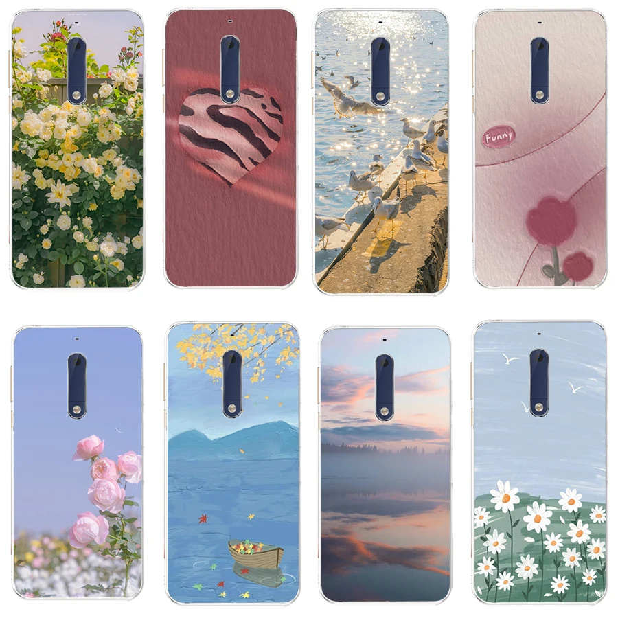 12  For Nokia 5.1 plus/ X5/C100/G100/C21/G60 Case TPU Soft Silicon Protecitve Shell Cover casing