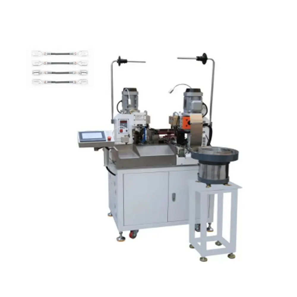 

Double-end One End Sheath Wire Cable Cutter Stripping Crimping Terminal Machine Sleeving Insertion Machine