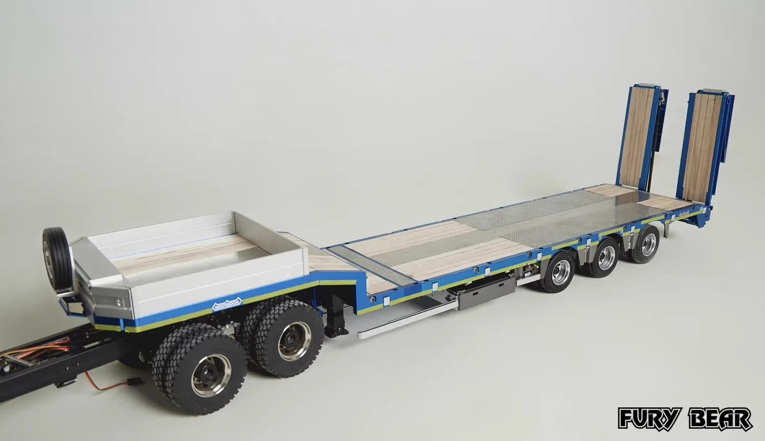 Wut Bär Nooxion Osds 48-03 Serie Engineering 3-Achs-Anhänger 1/14 für Tamiya LKW Modell Elektroauto Spielzeug für Jungen Erwachsene