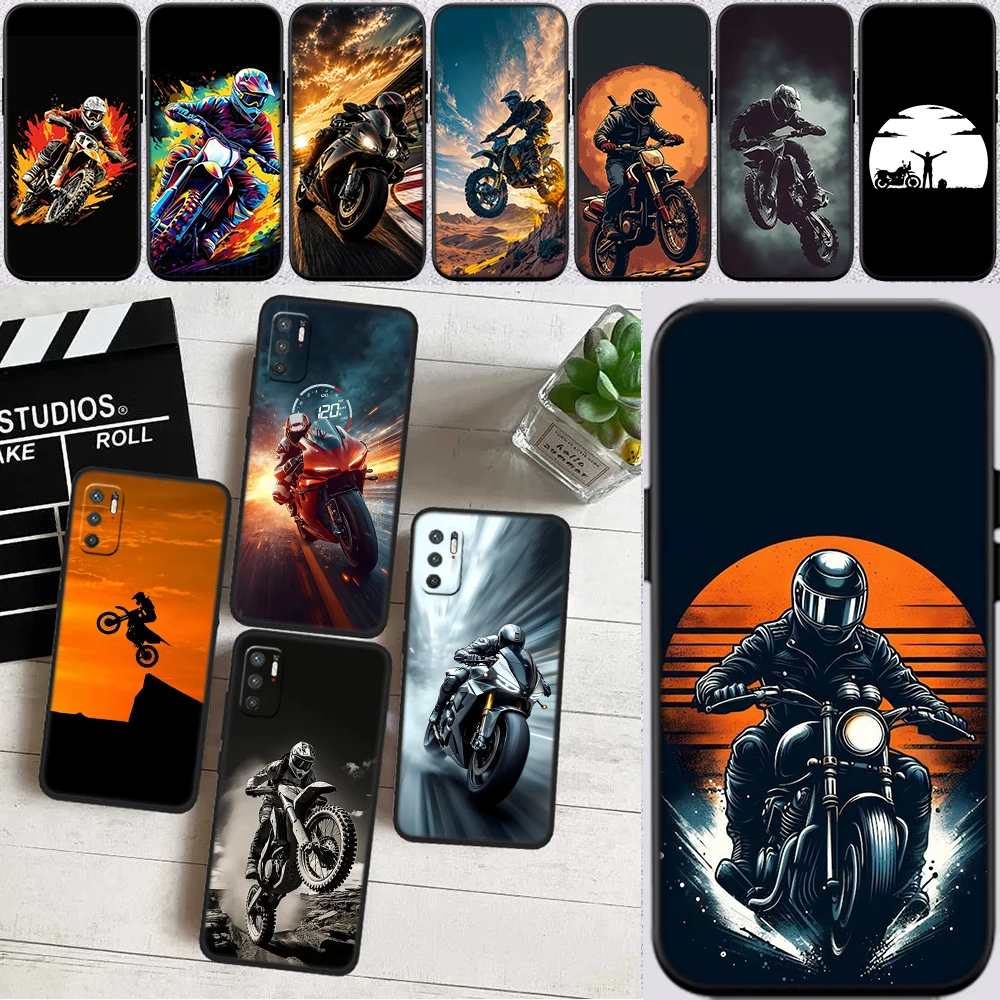Motorcycle Extreme Speed Phone Case for Samsung Galaxy S20 S21 S22 Ultra FE Plus A21S A22 A24 A25 A26 A30 A30S A31