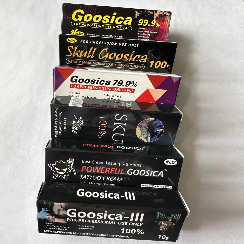 

5PCS 10pcs Goosica Tattoo Cream Before Semi Permanent Makeup Microblading Eyebrow Lips Liner Aftercare Cream Supplier 10g