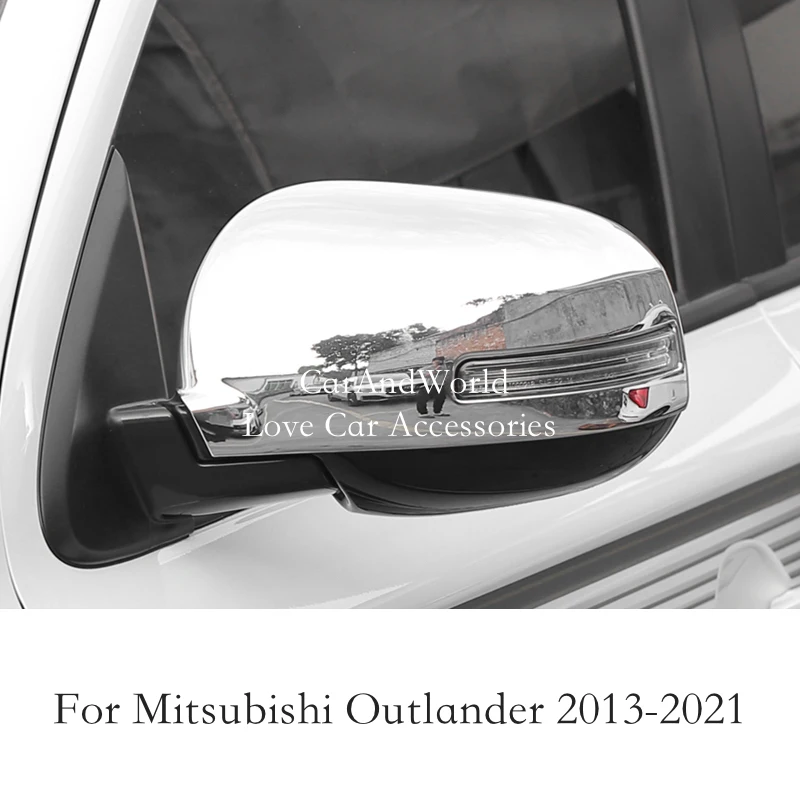 

Body Side Rear View Mirror Protector Cover Door Rearview Trim Car Decorative Accessories For Mitsubishi Outlander 2013-2020 2021
