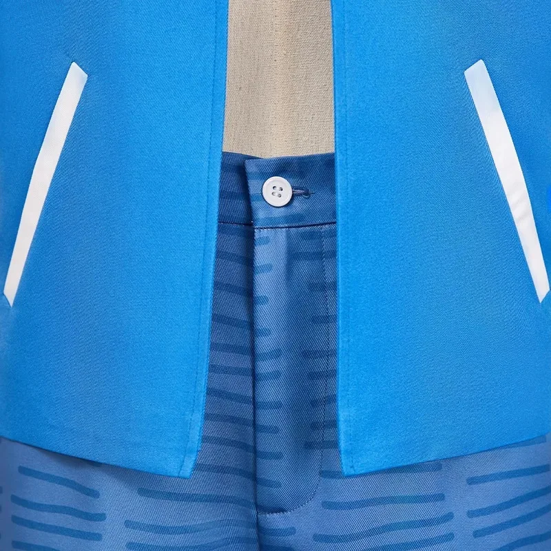 Anime nuevo ciudad de animación Nagumo Midori disfraz Cosplay verano abrigo azul Tops pantalones cortos uniforme hombre mujer traje de ocio diario; 2'a