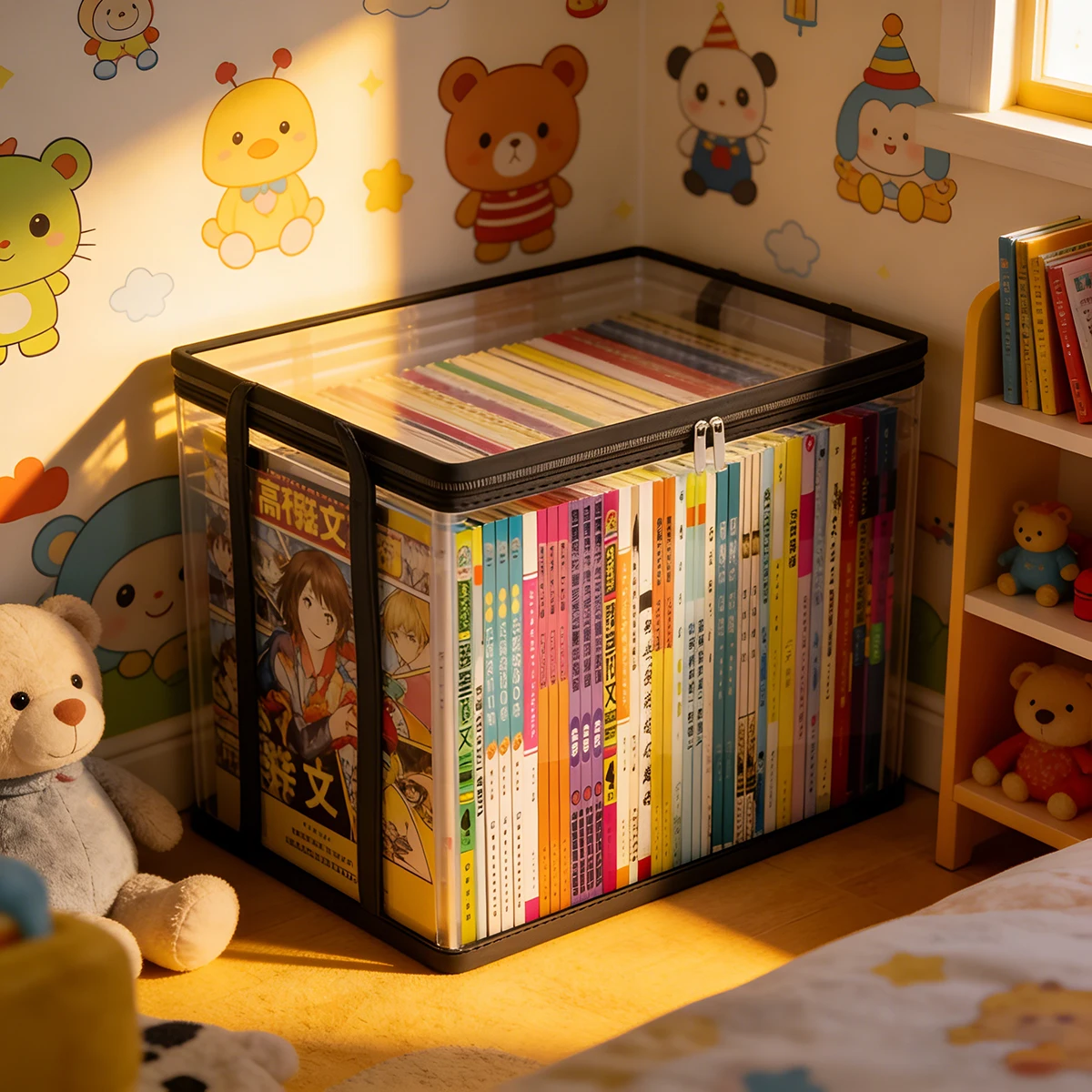 Transparente PVC-Aufbewahrungsbox |   Klappdeckel & Sichtfenster |   Multifunktionaler Organizer für Spielzeug, Bastelmaterialien & Zubehör |   Langlebiger Geschenkbehälter