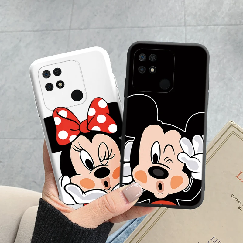 الوردي ميكي ماوس ديزني فوندا ل Redmi 10C 10 10A لينة سيليكون Siling عودة الكرتون قضية الهاتف ل شاومي Redmi 10 C 10C كابا
