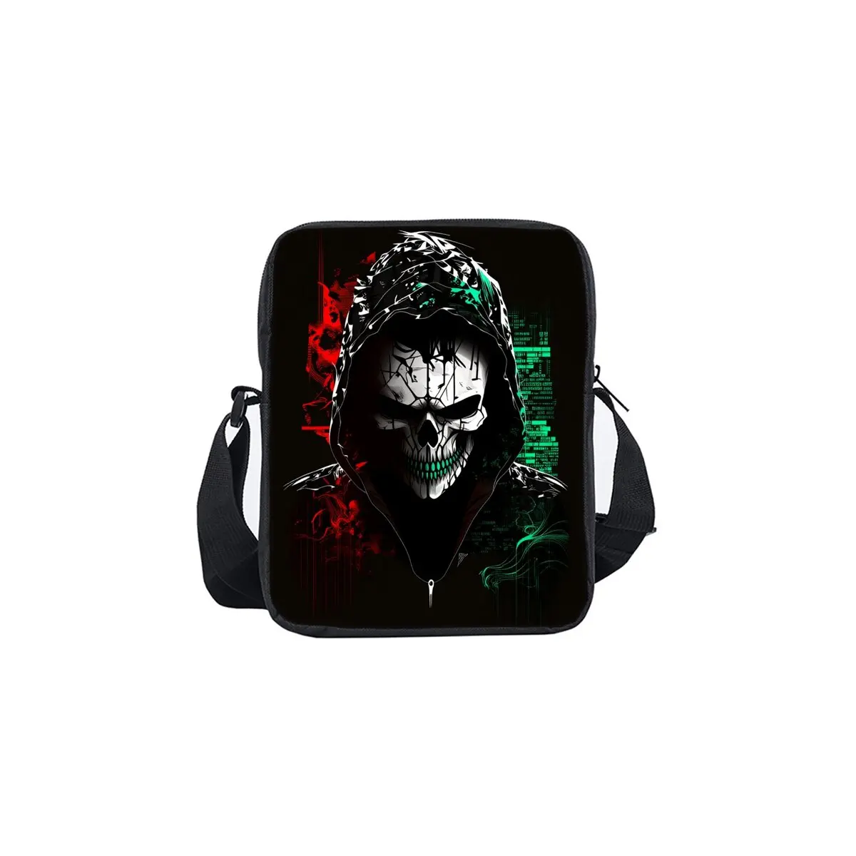 

Сумка-мессенджер с принтом Skeleton Joker, односторонняя, для мальчиков/девочек, лучшие подарки, 2D плоская мультяшная повседневная сумка через плечо