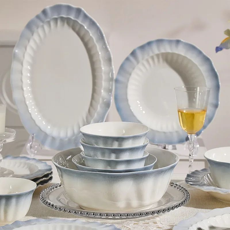 Ceramic Bowl Set, Household Tableware, Housewarming, Chopsticks And BowlsW30