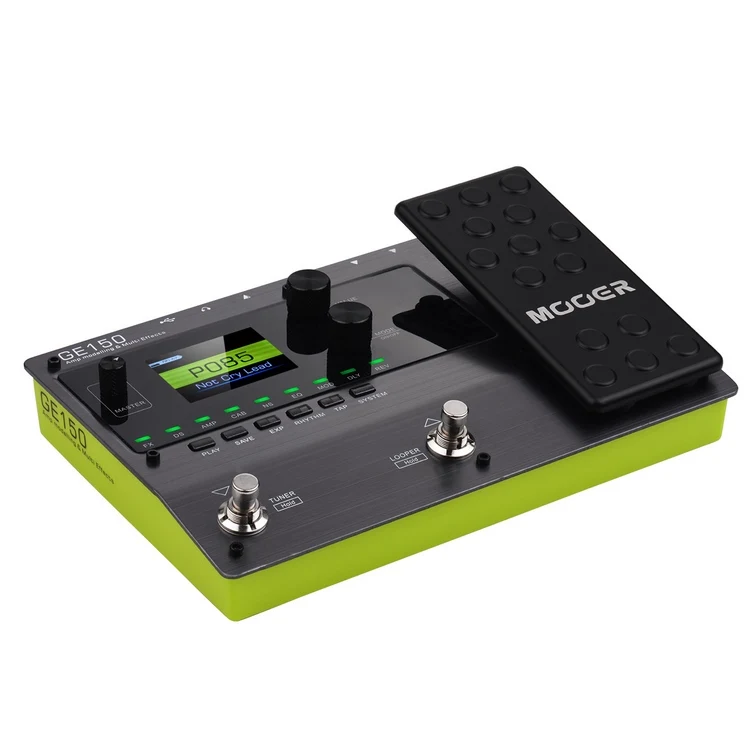 

MOOER GE150 Amp Modelling & Multi Effects Pedal 55 Amplifier Models 151 Effects 80s Looper 40 Drum Rhythms Effects Pedal