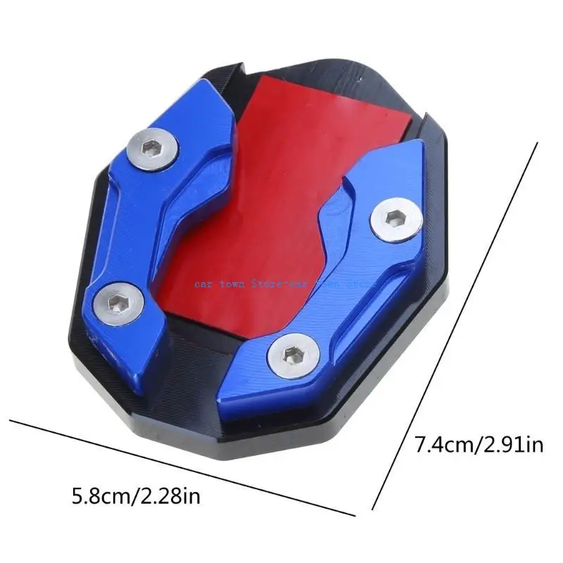 RXJE BIKE KICKSTAND Extender Foot Side Stand Stand Extension Pad Pad Pad Pad Scootor Scootor Motorcycle Exclued for PCX150