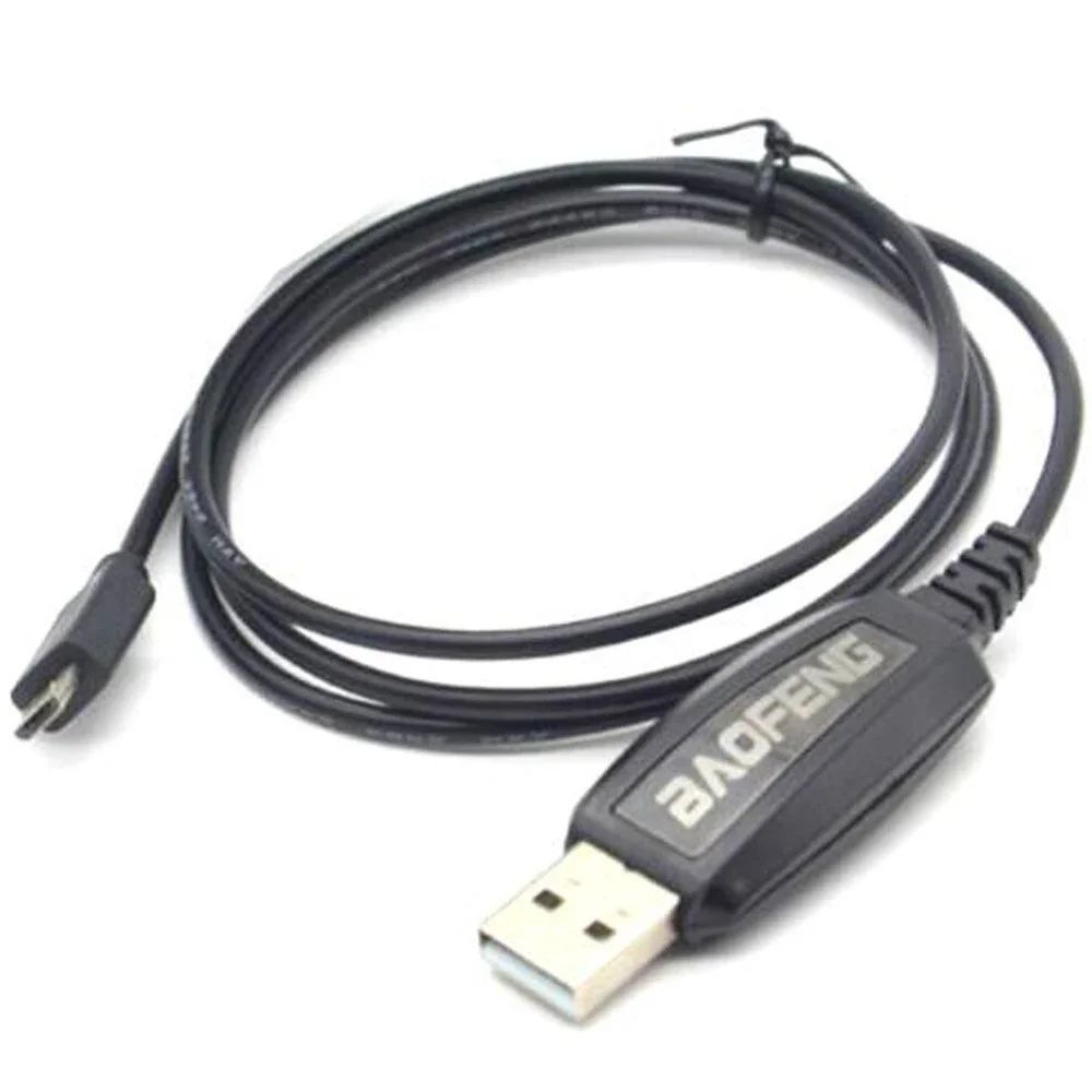 BAOFENG USB Programming Cable for T1 Ham Two Way Radio Micro  Port PC Program Data Line Accessory