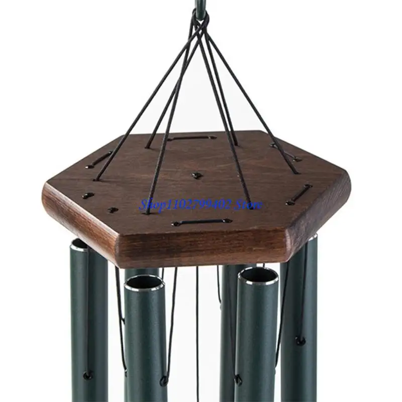 547F Outdoor Wind with 5 Aluminum Tubes, Wooden Wind to Commemorate